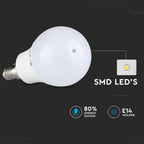 3.5W P45 Żarówka LED sterowana pilotem / Barwa:RGB+4000K / Ściemniana / Trzonek:E14