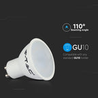 3.5W GU10 Żarówka LED sterowana pilotem / Barwa:RGB+3000K / Ściemniana / Kąt 110' / Trzonek:GU10