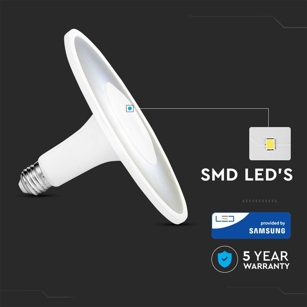 11W Żarówka LED UFO fi190 / Chip SAMSUNG / Barwa:3000K / Trzonek:E27