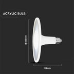 18W Żarówka LED UFO Akryl / Chip SAMSUNG / Barwa:3000K / Trzonek:E27