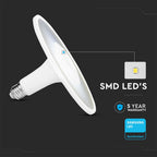18W Żarówka LED UFO Akryl / Chip SAMSUNG / Barwa:3000K / Trzonek:E27