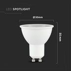 5W GU10 Żarówka LED / Barwa:4000K / Kąt 38' /Trzonek:GU10