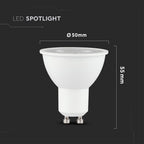 5W GU10 Żarówka LED / Barwa:4000K / Kąt 38' / Opakowanie: 10szt. /Trzonek:GU10