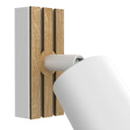 Spot Terra white/wood/white swivel 1xGU10 (Ceryfikat FSC 100%, SGSCH-COC-070615)