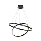 Maytoni Lampa wisząca Rim - Aluminium - Czarny MOD058PL-L74BK