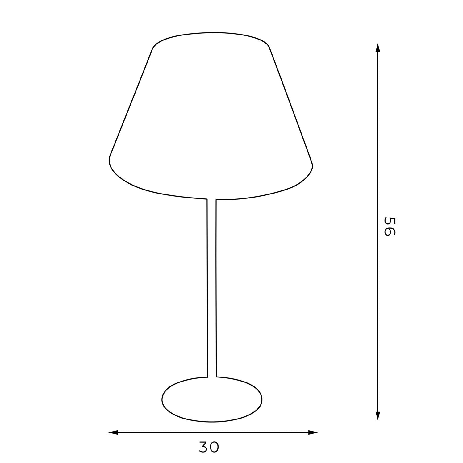 lampka gab. Arden H 58 black, cone shade dia 150/300, h 180 green/gold 1xE27