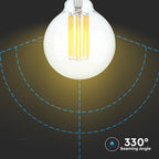 18W G95 Żarówka LED Filament / Barwa:3000K / Skuteczność: 135lm/W / Trzonek:E27