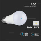 6.5W A60 Żarówka LED / Barwa:4000K / Skuteczność: 160lm/W / Trzonek:E27