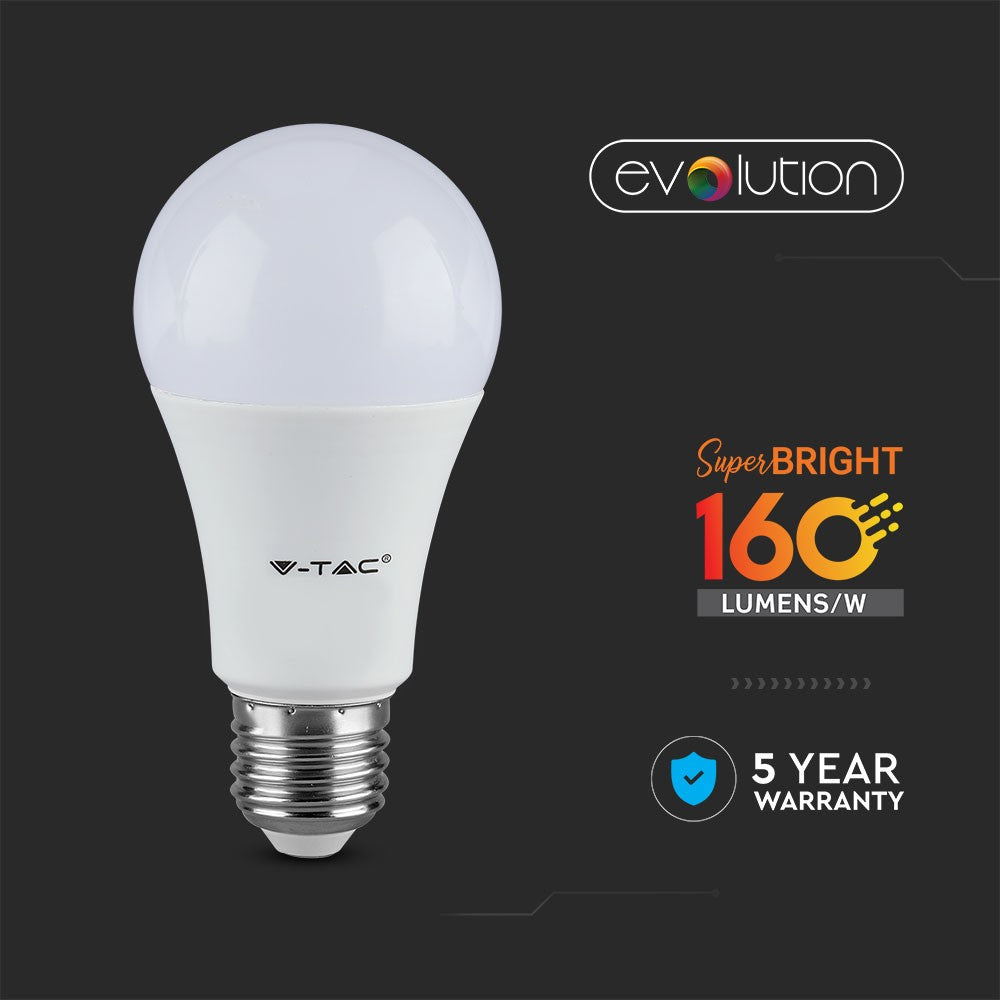 9.5W A60 Żarówka LED / Barwa:6400K / Skuteczność: 160lm/W / Trzonek:E27