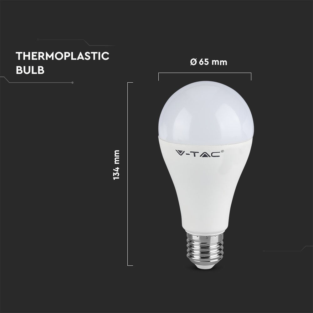 15W A65 Żarówka LED / Barwa:6400K / Skuteczność: 160lm/W / Trzonek:E27