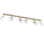 Spot Terra line 800 white/wood/white swivel 6xGU10 (Ceryfikat FSC 100%, SGSCH-COC-070615)