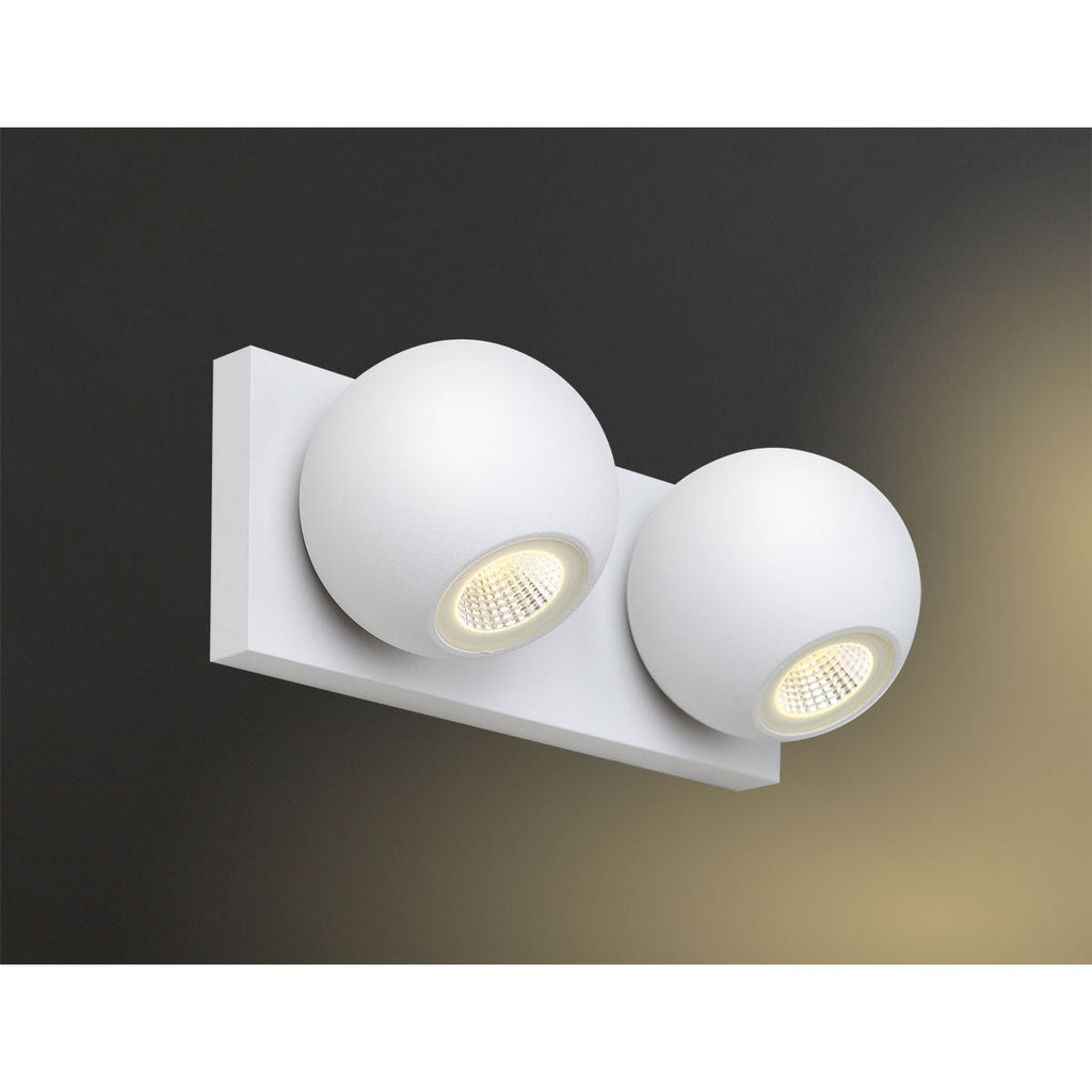 Maxlight Kinkiet Goal II - Aluminium - Biały W0125