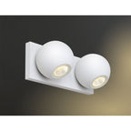 Maxlight Kinkiet Goal II - Aluminium - Biały W0125