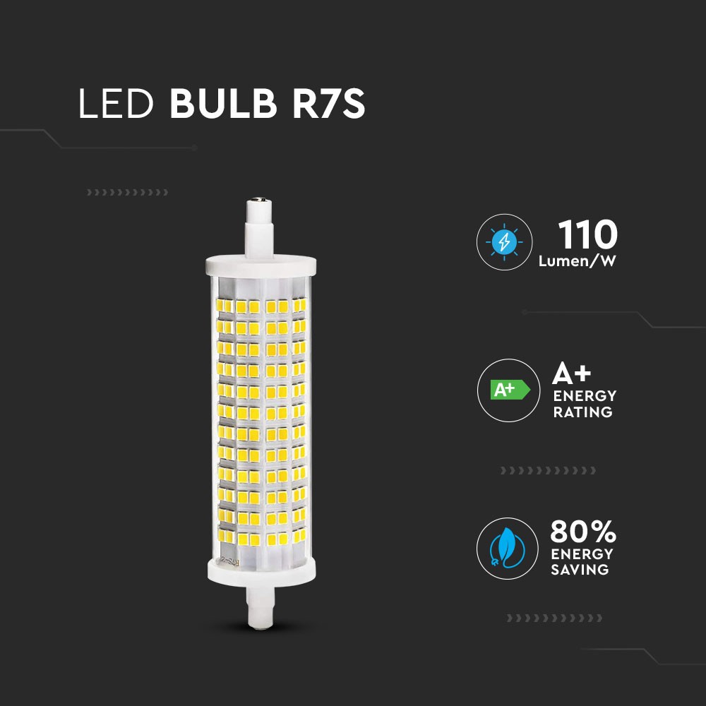 18W R7s Żarówka LED / Obudowa: ceramiczna / Barwa:3000K
