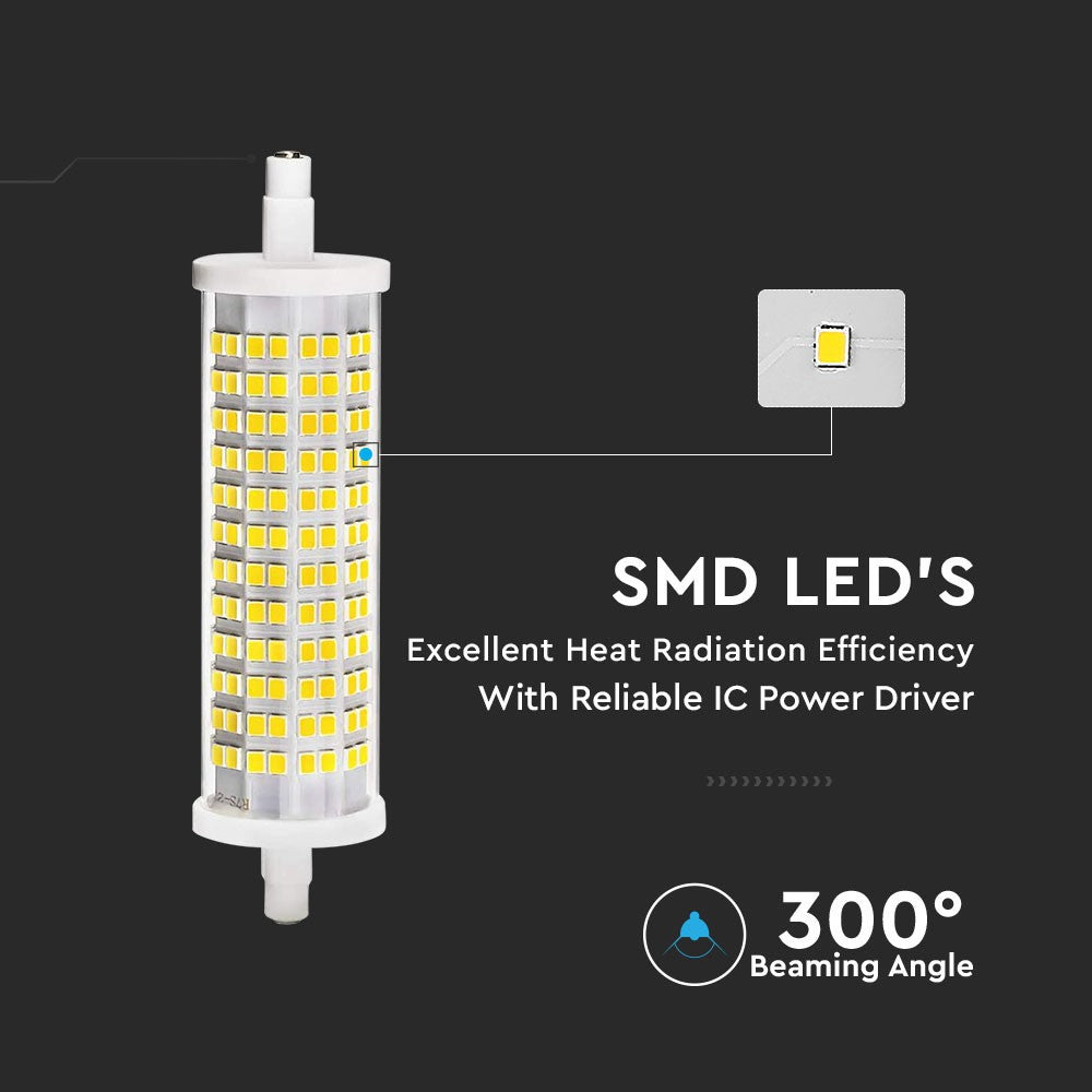 18W R7s Żarówka LED / Obudowa: ceramiczna / Barwa:3000K