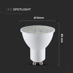 5W GU10 Żarówka LED / Klosz Transparentny / Barwa:3000K / Skuteczność: 160lm/W / Trzonek: GU10