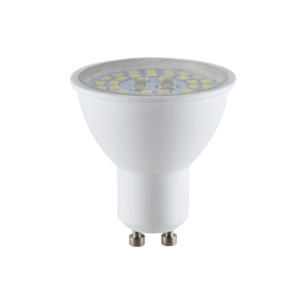 5W GU10 Żarówka LED / Klosz Transparentny / Barwa:6400K / Skuteczność: 160lm/W / Trzonek: GU10