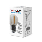 6W G45 Filament / Klosz Transparentny/ Barwa:6400K / Trzonek: E27