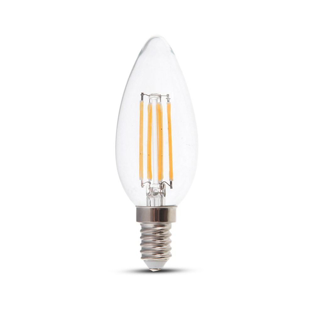 6W C35 Filament / Klosz Transparentny/ Barwa:4000K / Trzonek: E14 / Skuteczność: 130lm/W