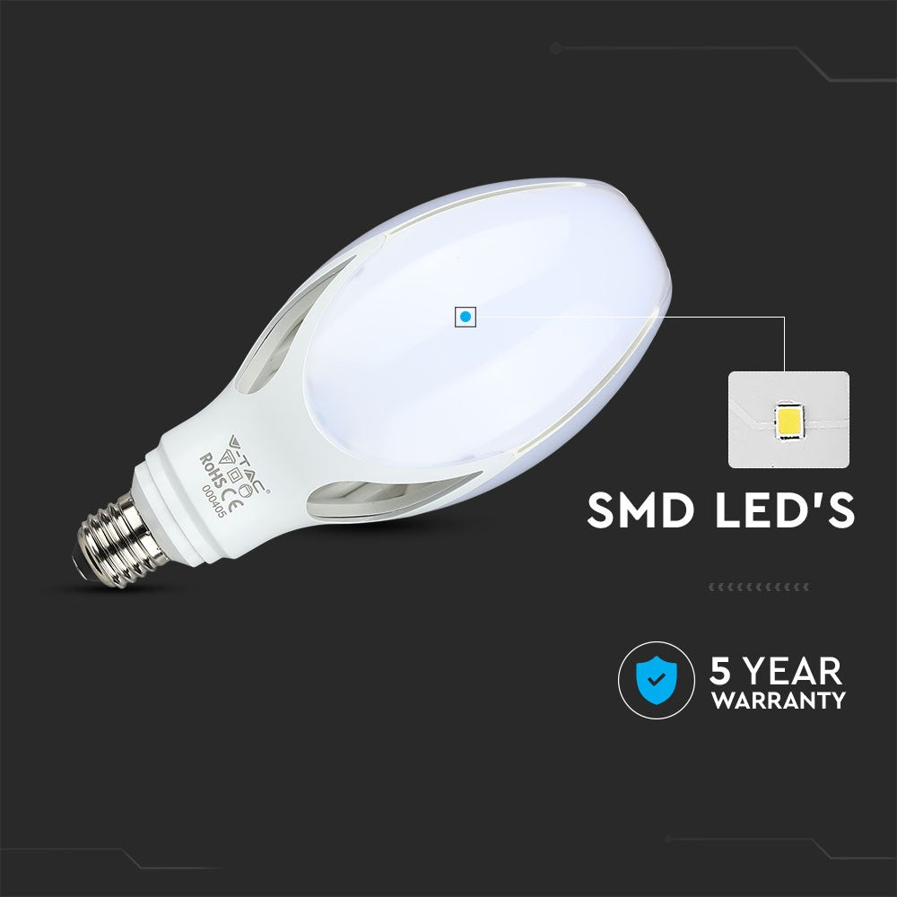 36W Uliczna Żarówka LED / Chip SAMSUNG / Barwa:6500K / Trzonek:E27