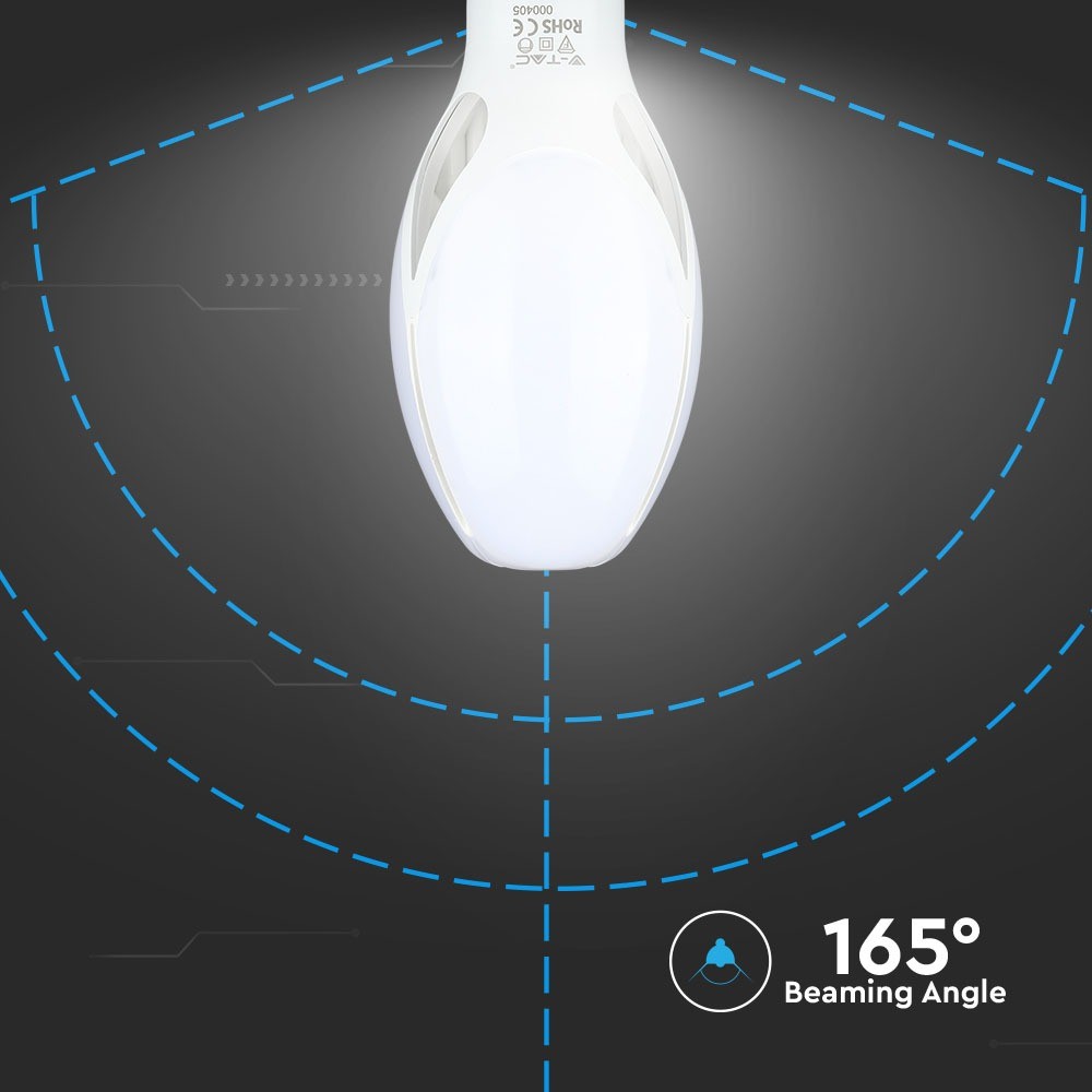 36W Uliczna Żarówka LED / Chip SAMSUNG / Barwa:4000K / Trzonek:E27
