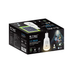 7W Żarówka LED z baterią i panelem solarnym / Chip SAMSUNG / Barwa:3w1 / Trzonek:E27