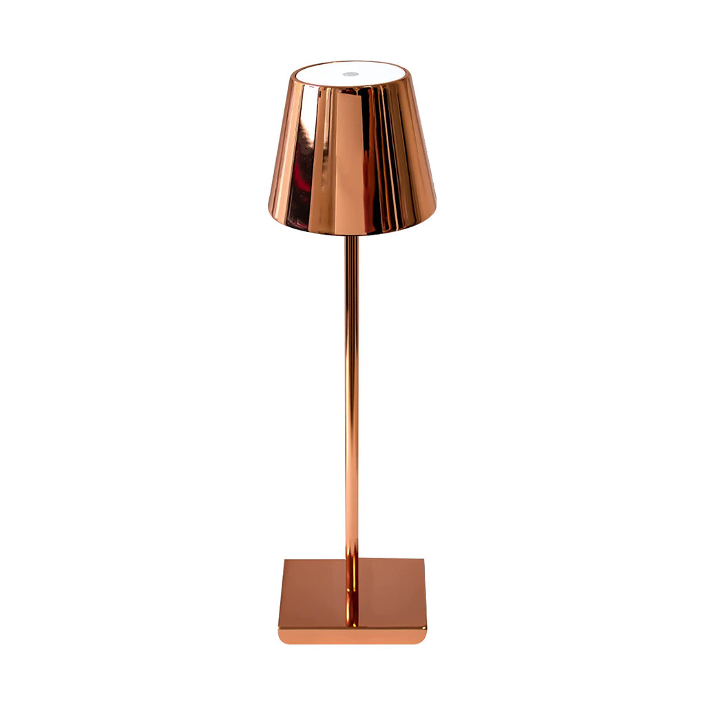3W Lampka nocna LED zasilana bateryjnie / Ściemnianie przez dotyk / Barwa: 4000K / Obudowa: Złota