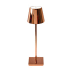 3W Lampka nocna LED zasilana bateryjnie / Ściemnianie przez dotyk / Barwa: 4000K / Obudowa: Złota