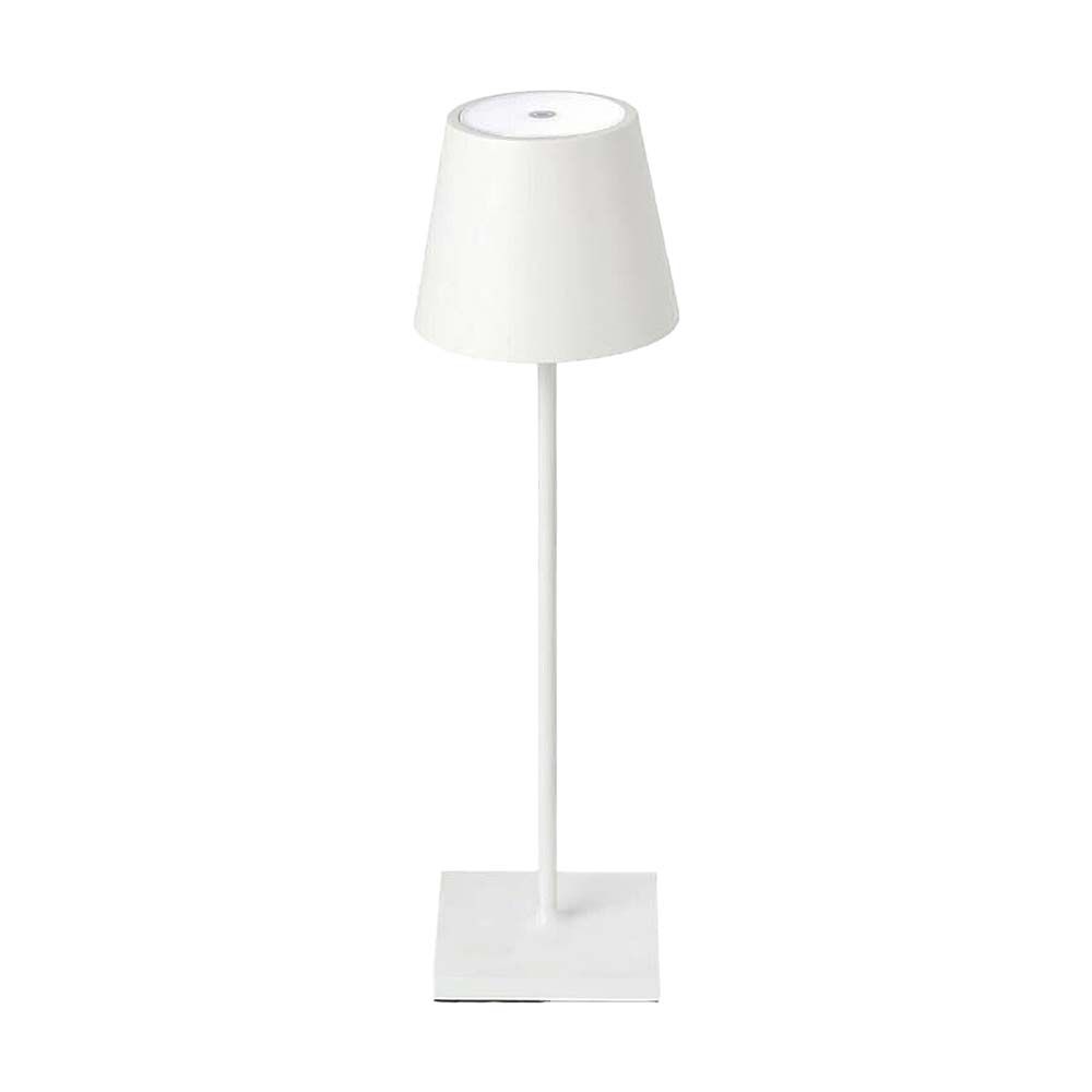 3W Lampka nocna LED zasilana bateryjnie / Ściemnianie przez dotyk / Barwa: 3000K / Obudowa: Biała