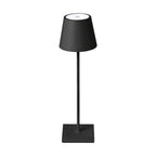 3W Lampka nocna LED zasilana bateryjnie / Ściemnianie przez dotyk / Barwa: 3000K / Obudowa: Czarna