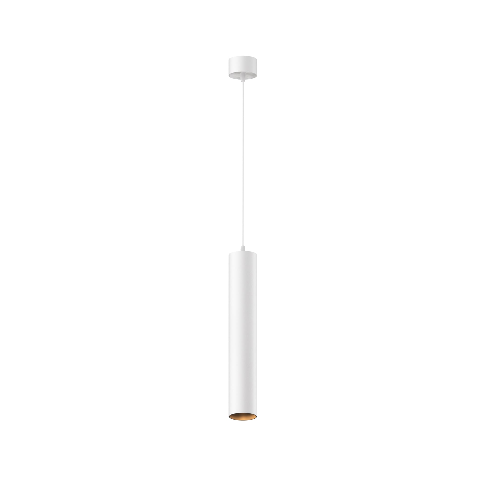 Maytoni Lampa wisząca Focus LED - Aluminium - Biały P072PL-L12W3K-1