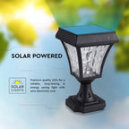 Solarna lampa stojąca ogrodowa / Wysokość: 250 mm / Obudowa: Czarna / Barwa:3w1 / IP65 /