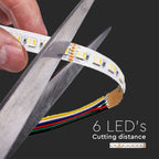 24W Taśma LED / Barwa:3w1+RGB / IP20 / Zasilanie: 24V / Rolka:5m
