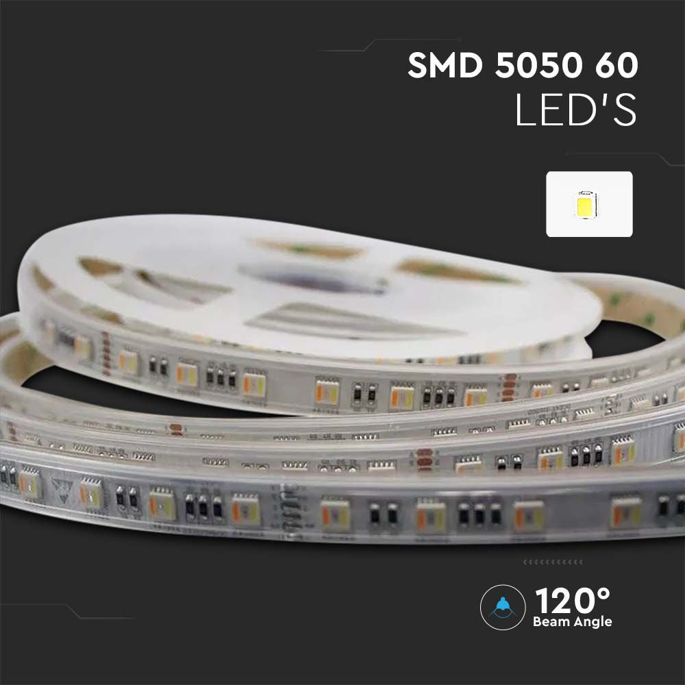 24W Taśma LED / Barwa:3w1+RGB / IP65 / Zasilanie: 24V / Rolka:5m