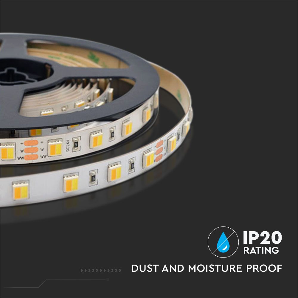14W Taśma LED / Barwa:3w1 / IP20 / Zasilanie: 24V / Rolka:5m