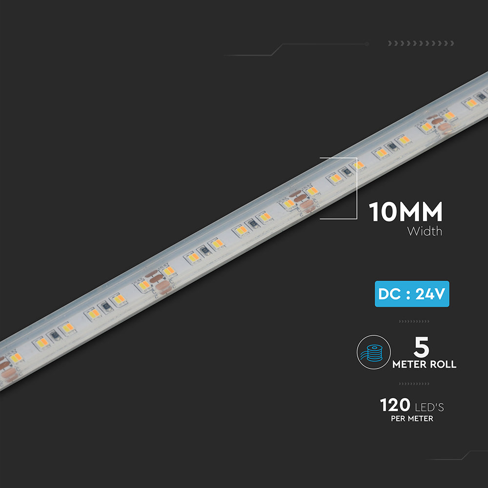 14W Taśma LED / Barwa:3w1 / IP65 / Zasilanie: 24V / Rolka:5m