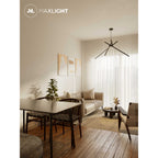 Maxlight Lampa wisząca Spider - Metal + akryl - Czarny P0412