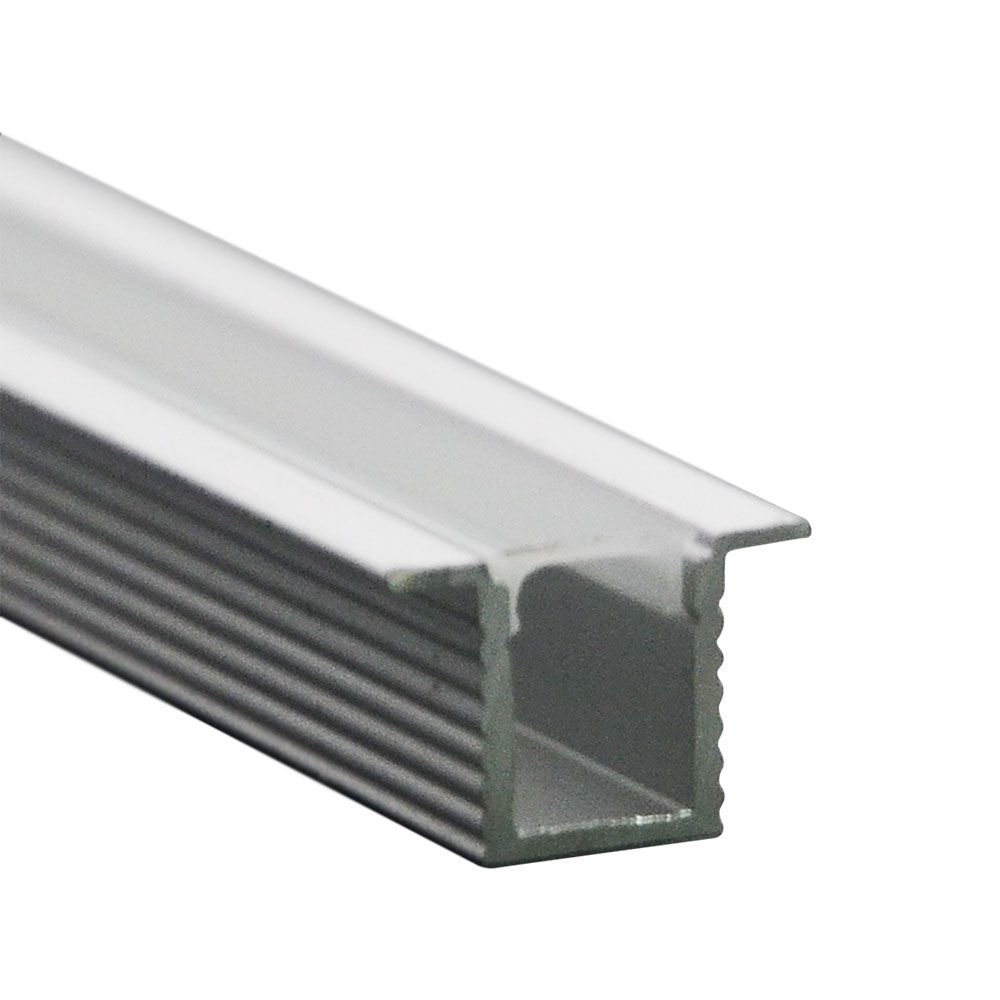 Profil Aluminiowy do paska LED na powierzchniowy / 2000mmx12.4mmx9mm / Klosz: Mleczny / Kolor: Aluminium