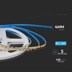 10W Taśma LED / Barwa:3000K / IP20 / Zasilanie: 24V / Rolka:5m