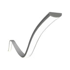 Elastyczny Profil Aluminiowy do paska LED na powierzchniowy / 2000mmx6mmx18mm / Klosz: Mleczny / Kolor: Aluminium