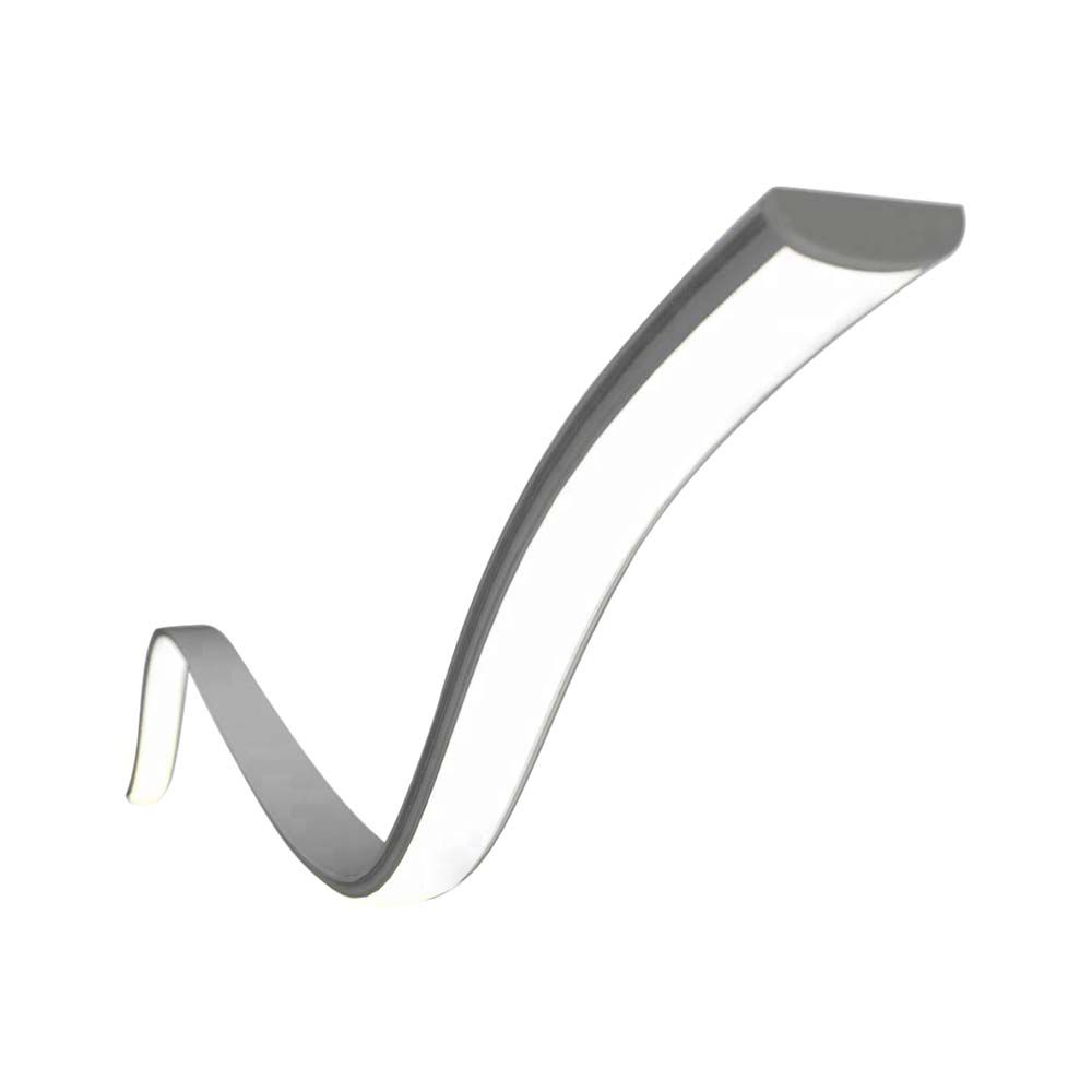 Elastyczny Profil Aluminiowy do paska LED na powierzchniowy / 2000mmx6mmx18mm / Klosz: Mleczny / Kolor: Aluminium