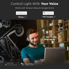 10W Zestaw Taśma LED z zasilaczem / Kompatybilny z Amazon Alexa i Google Home / Barwa: RGB+3w1 / IP65 (EU Wtyczka)