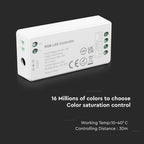 Sterownik WiFi do paska LED RGB / Zasilanie: 12V-24V