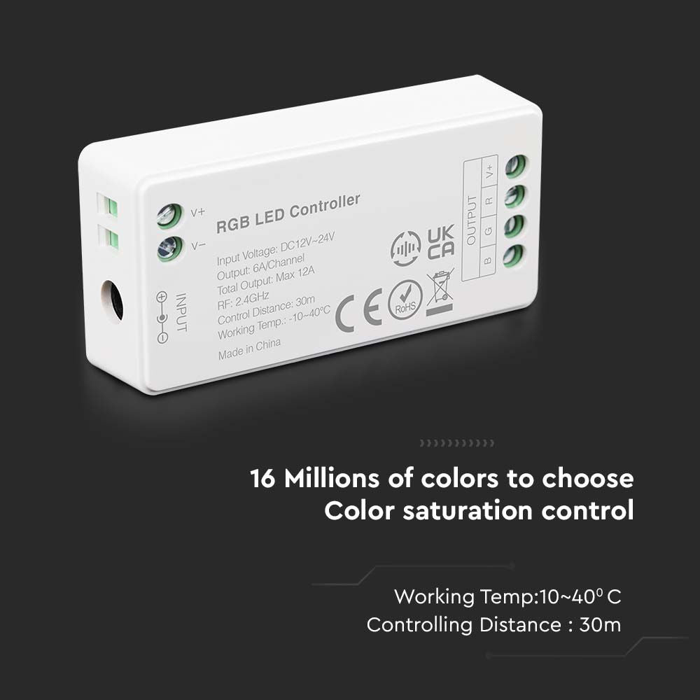 Sterownik WiFi do paska LED RGB+W / Zasilanie: 12V-24V