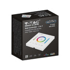 Naścienny sterownik WiFi do paska LED CCT, RGB, RGB+W / Obudowa: Biała