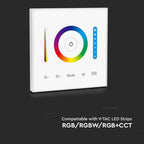 Naścienny sterownik WiFi do paska LED CCT, RGB, RGB+W / Obudowa: Biała