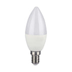 4.8W C35 Żarówka LED sterowana pilotem / Barwa:RGB+3000K / Ściemniana / Trzonek:E14
