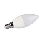4.8W C35 Żarówka LED sterowana pilotem / Barwa:RGB+4000K / Ściemniana / Trzonek:E14