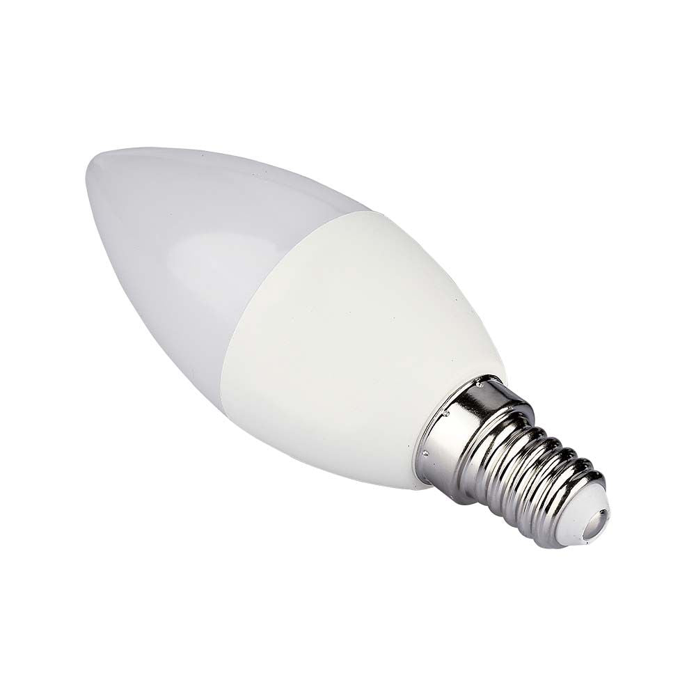 4.8W C35 Żarówka LED sterowana pilotem / Barwa:RGB+4000K / Ściemniana / Trzonek:E14