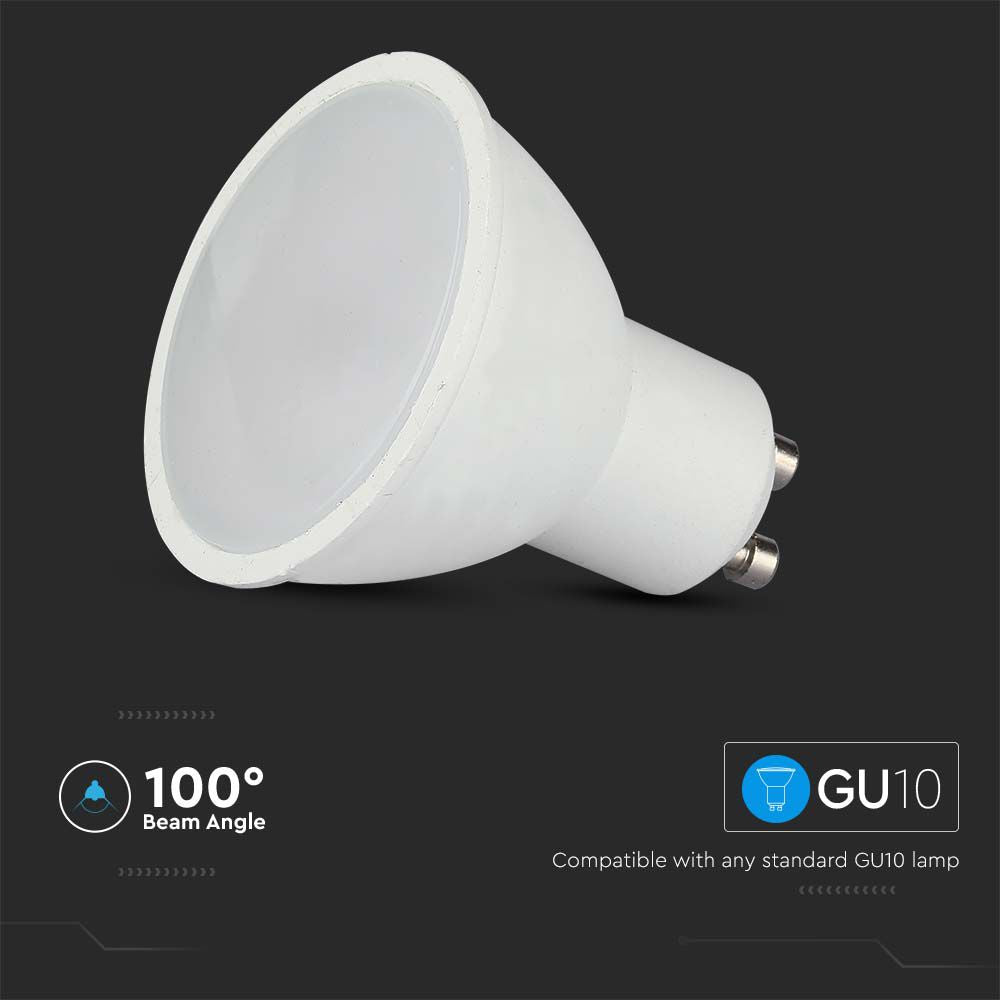 4.8W GU10 Żarówka LED sterowana pilotem / Barwa:RGB+4000K / Ściemniana / Kąt 100' / Trzonek:GU10